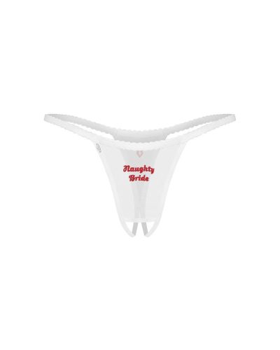 Obsessive Weddya Bride nyitott menyasszonyi tanga - L/XL