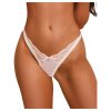Obsessive Weddya - fehér csipkés tanga - L/XL