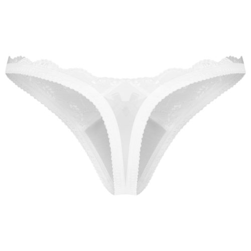 Obsessive Weddya - fehér csipkés tanga - L/XL