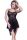 Chilirose 4370 asszimetrikus fekete  babydoll - L