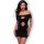 Chilirose 4671 fekete necc miniruha - S/M