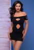 Chilirose 4671 fekete necc miniruha - S/M