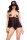 Chilirose láncos nyitott babydoll - M