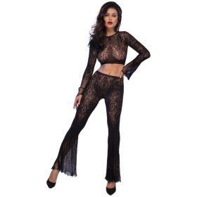 Chilirose 4648 erotikus fekete szett - S/L