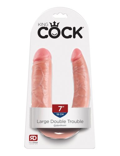 King Cock élethű kétvégű pénisz dildó