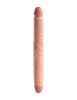King Cock bőrhatású kétvégű dildó - 30 cm