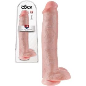 King Cock élethű herés dildó - 42 cm