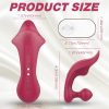 Sex HD Chomper - piros csikló- és anál vibrátor