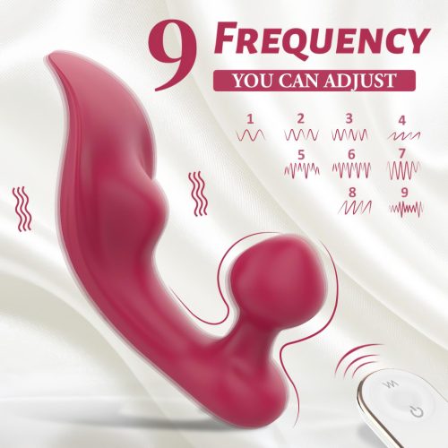 Sex HD Chomper - piros csikló- és anál vibrátor