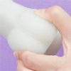 Lumino sötétben világító herés letapasztható dildó - 18 cm