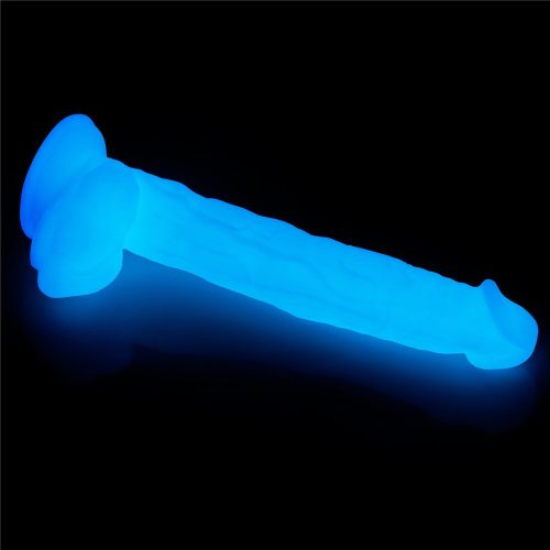 Lumino sötétben világító letapasztható dildó - 27 cm
