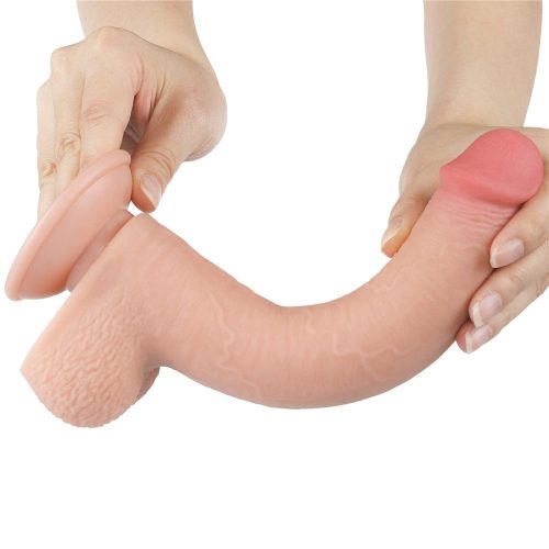 Sliding skin - dildó csúsztatható bőrrel - 22 cm