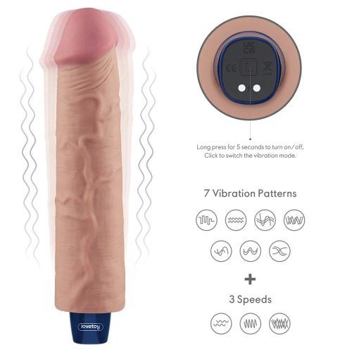 Real Softee tölthető élethű vibrátor - 24 cm