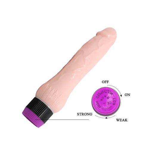 Realisztikus, rugalmas vibrátor - natúr