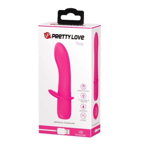 Pretty Love Troy szilikon G-pont vibrátor - rózsaszín
