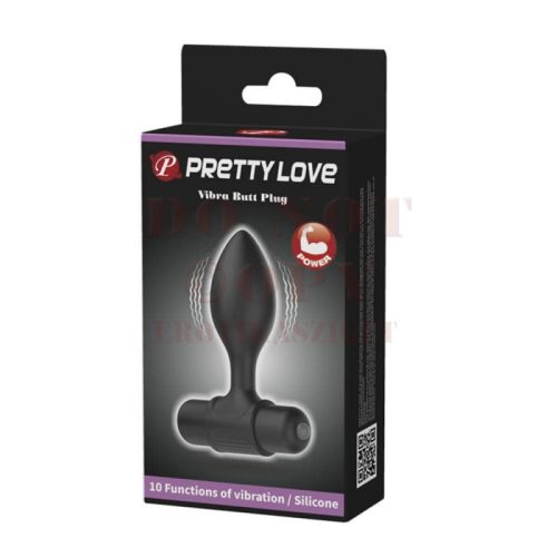 Pretty Love vibrációs anál tágító - fekete