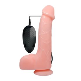   Barbara élethű vibrációs pénisz távirányítóval - 22 cm
