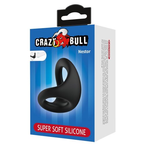 Crazy Bull Nestor szuper puha szilikon péniszgyűrű
