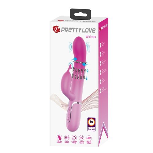 Pretty Love Shima forgófejes, csiklókaros vibrátor