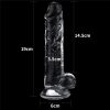 Lovetoy áttetsző zselés dildó -19 cm