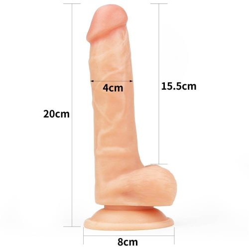 Lovetoy ultra soft letapasztható dildó - 20,5 cm
