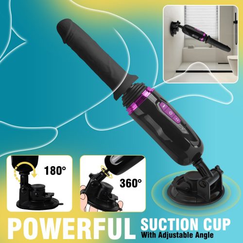 Hiram hand-free thrusting pocket dildo machine - lökő vibrátor