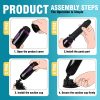 Hiram hand-free thrusting pocket dildo machine - lökő vibrátor