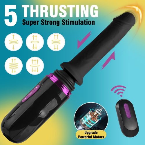 Hiram hand-free thrusting pocket dildo machine - lökő vibrátor