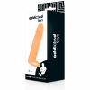 Addicted péniszvastagító köpeny heregyűrűvel - 18 cm