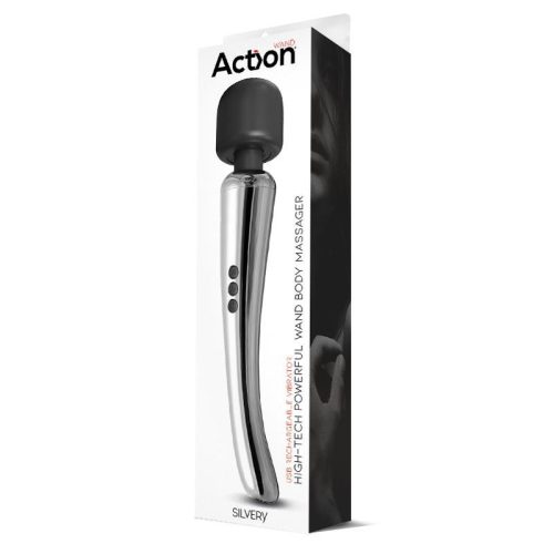 Action Silvery tölthető luxus masszírozó vibrátor