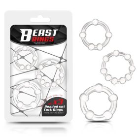 Beast áttetsző péniszgyűrű szett