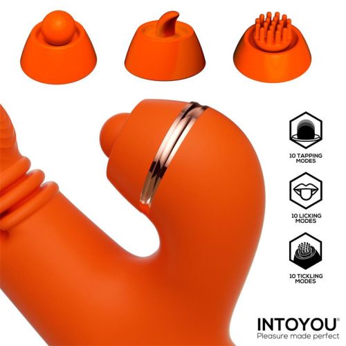 Intoyou Ethan forrgófejes, csiklókaros vibrátor - cserélhető fejekkel