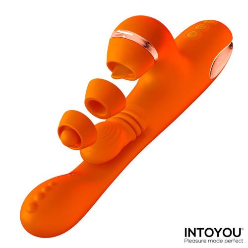 Intoyou Ethan forrgófejes, csiklókaros vibrátor - cserélhető fejekkel