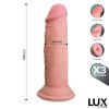 Lux Wolf élethű letapasztható dildó - 18 cm