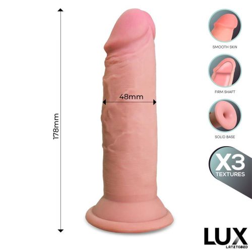 Lux Wolf élethű letapasztható dildó - 18 cm