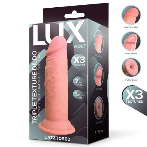Lux Wolf élethű letapasztható dildó - 18 cm
