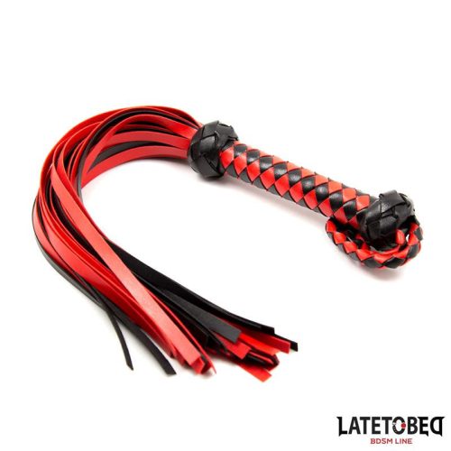 Latetobed piros-fekete korbács - 50 cm