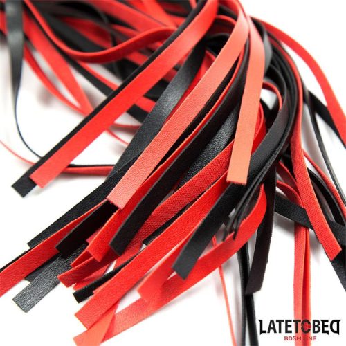Latetobed piros-fekete korbács - 50 cm
