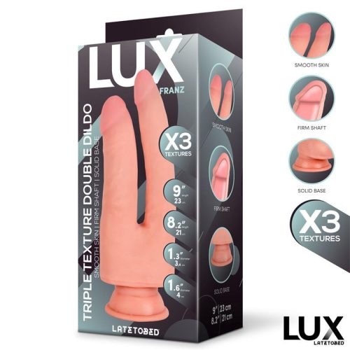 LUX Franz Triple Density Double Dildo - kétvégű dildó- 23 cm