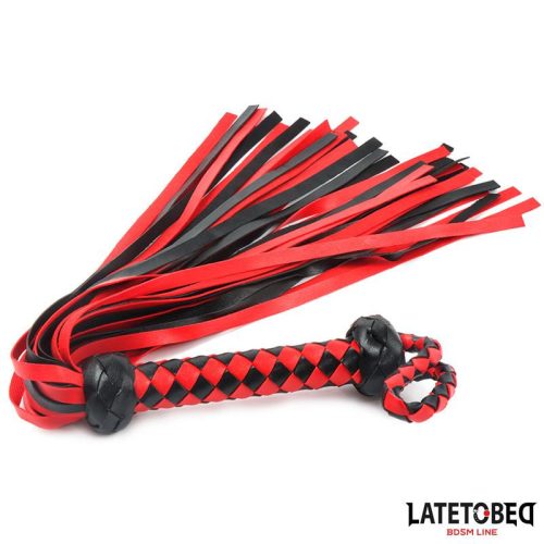 Latetobed piros-fekete korbács - 49 cm