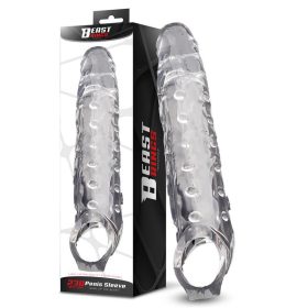 Beast péniszhosszabbító köpeny heregyűrűvel -23 cm