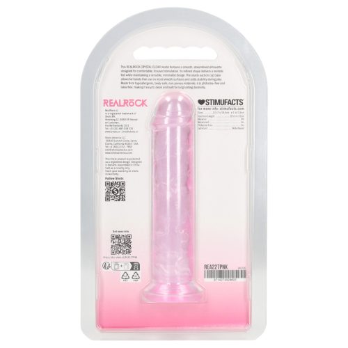 RealRock - élethű rózsaszín dildó tapadókoronggal - 12,7 cm