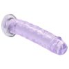 RealRock - lila dildó tapadókoronggal - 12,7 cm