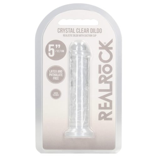 RealRock - átettsző dildó tapadókoronggal - 12,7 cm