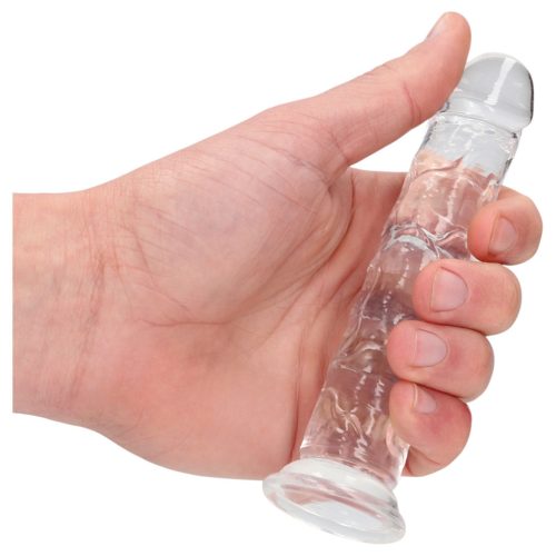 RealRock - átettsző dildó tapadókoronggal - 12,7 cm