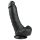 Easytoys - fekete tapadókorongos, herés dildó - 20 cm