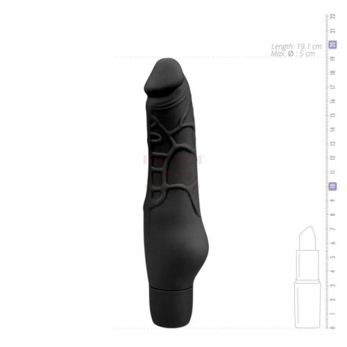Easytoys szilikon fekete vibrátor