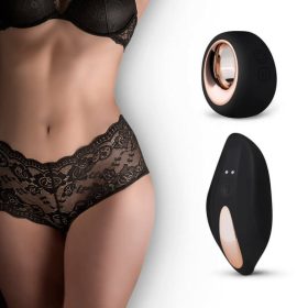   Exkluzív akkus rádiós vibrációs fekete franciabugyi - Pantyrebel