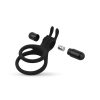 Easytoys Share Ring - vibrációs fekete pénisz- és heregyűrű