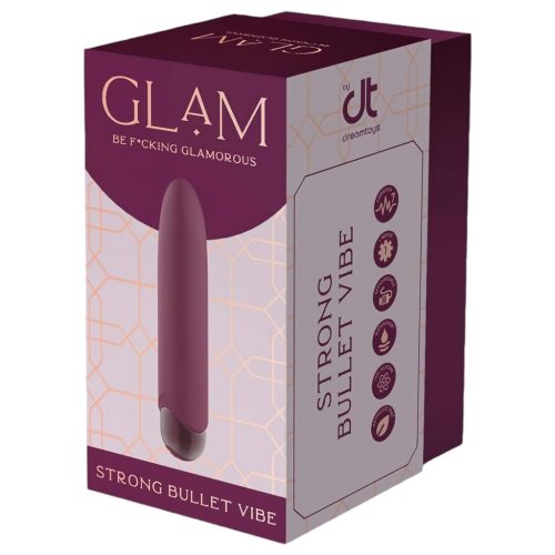 Glam - akkus, vízálló mini lila vibrátor 